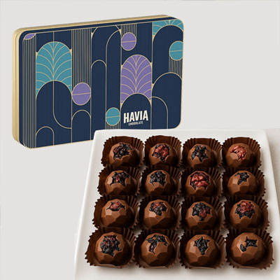 "Havia Chocolates Blackcurrant and Cranberry - 200gms (Ibaco) - Click here to View more details about this Product
